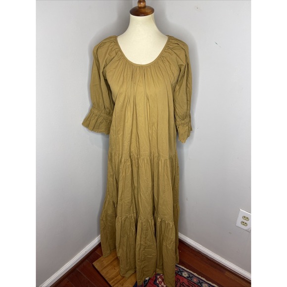 Daughters of‎ India Sahana Maxi Dress in Earthly Brown Medium M - Picture 2 of 10